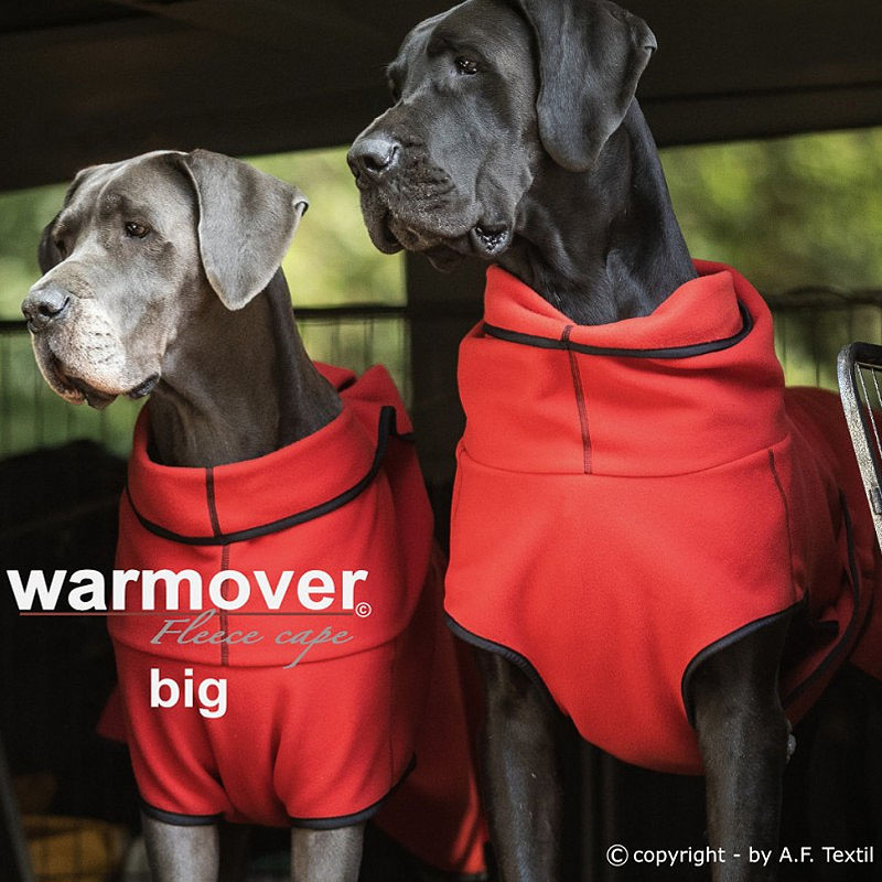 Warmover Cape BIG Pullover für große Hunde in rot