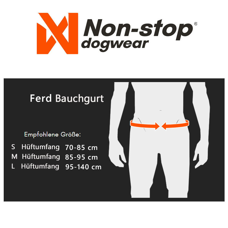 Non-stop dogwear Ferd Belt Gurt Bauchgurt zum Wandern blau