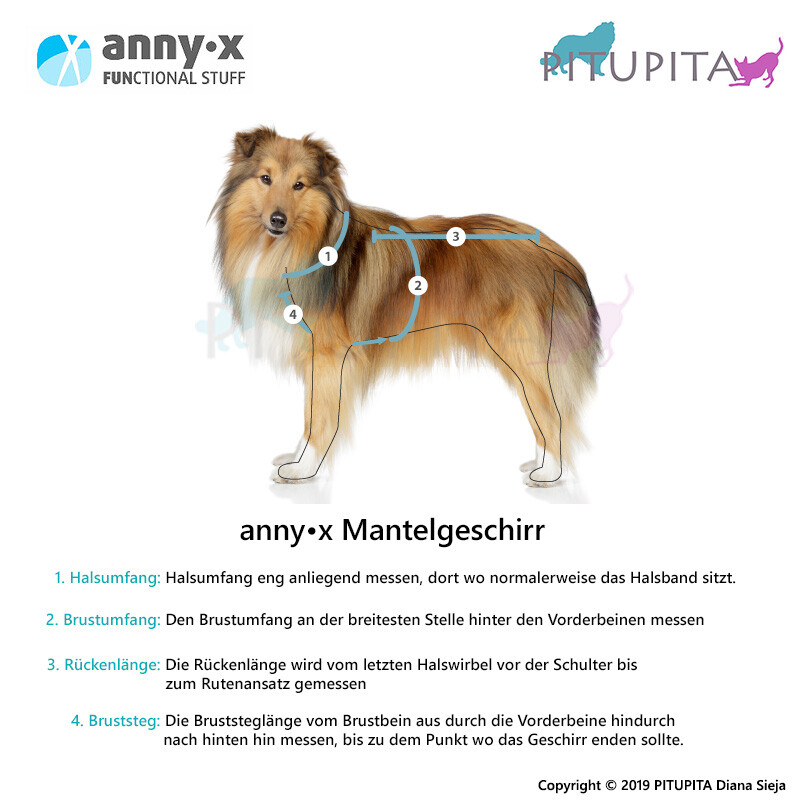 AnnyX Inlet Wintereinlage für das Mantelgeschirr Fun und Protect 34 - XS