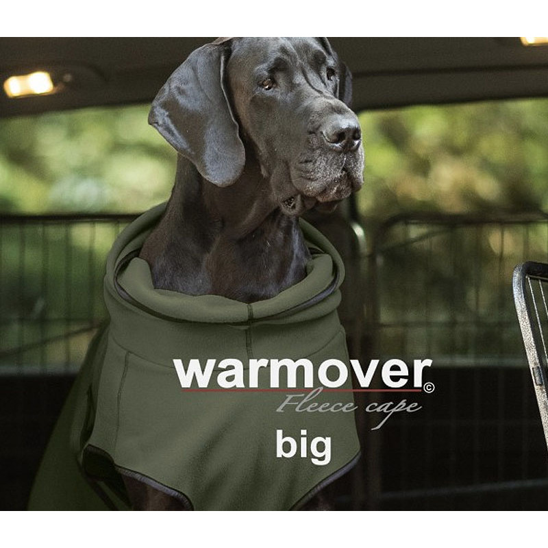 Warmover Cape BIG Pullover für große Hunde in Kieferngrün pine green