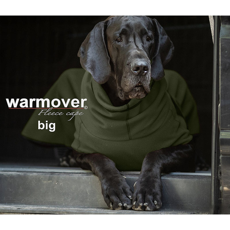 Warmover Cape BIG Pullover für große Hunde in Kieferngrün pine green