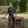 Non-stop dogwear Hundeschwimmweste 2.0 schwarz orange Gr. 7