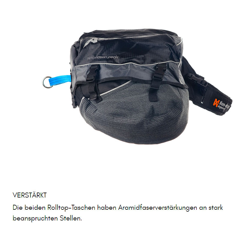 Non-stop dogwear Amundsen Pak Hunderucksack in grau schwarz