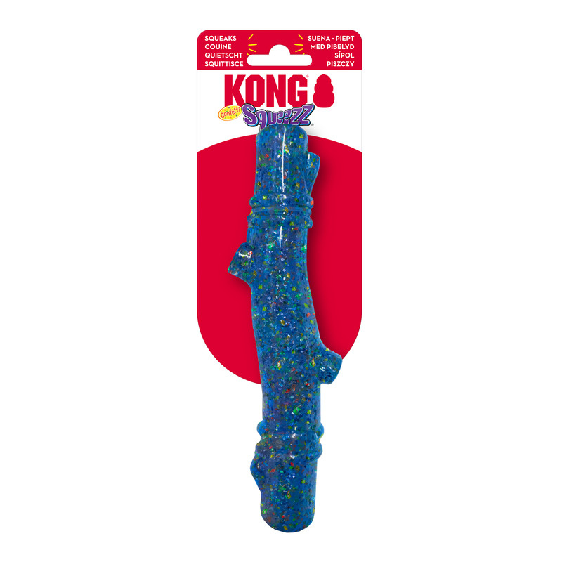 KONG Squeezz Confetti Apportierstock Stock