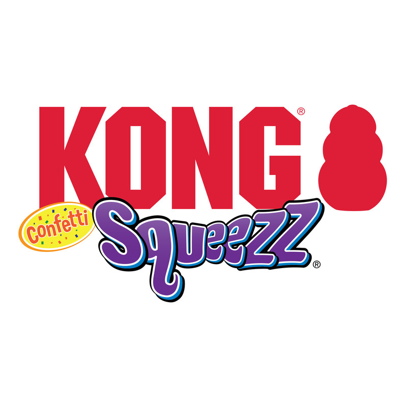 KONG Squeezz Confetti Apportierstock Stock