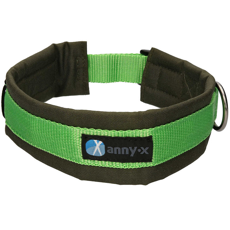 AnnyX Steck Halsband Fun in oliv hellgrün