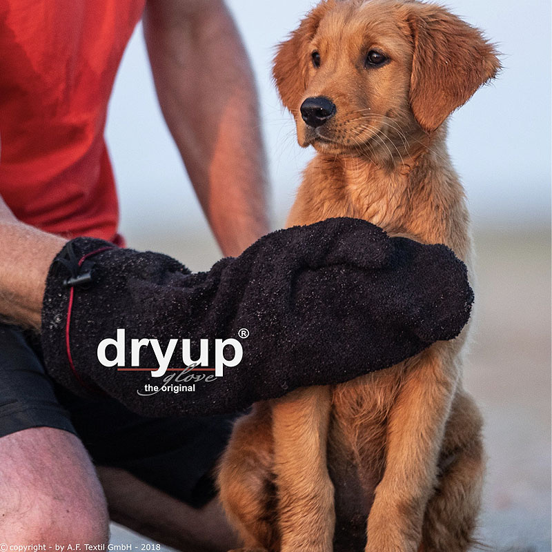 DryUp Glove großer Trocken Handschuh aus Frottee-Baumwolle in petrol