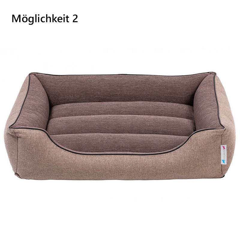 PITUPITA Komfort Hundebett Wendebett DAMIR in beige braun 4 in 1