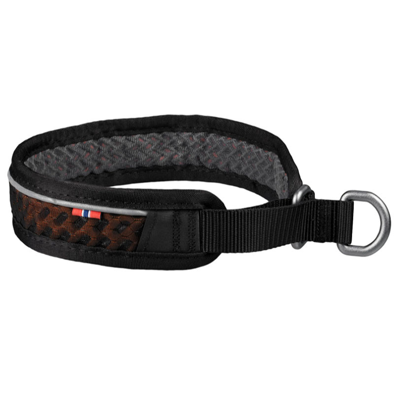 Non-stop dogwear Zugstopp Halsband Rock 3.0 gepolstert und leicht in schwarz orange