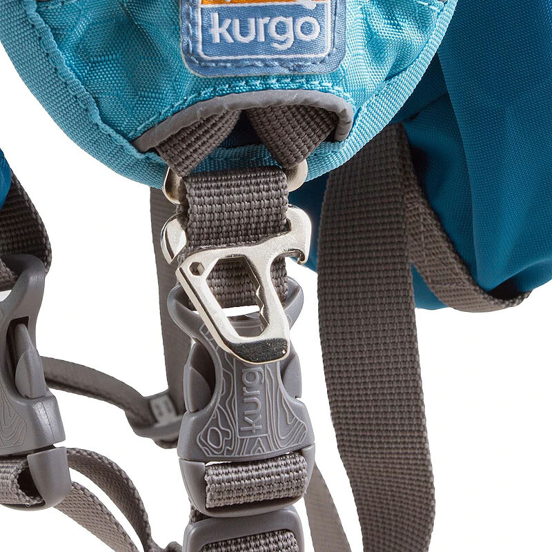 KURGO Hunderucksack Baxter in coastal blau Hund 14-39kg