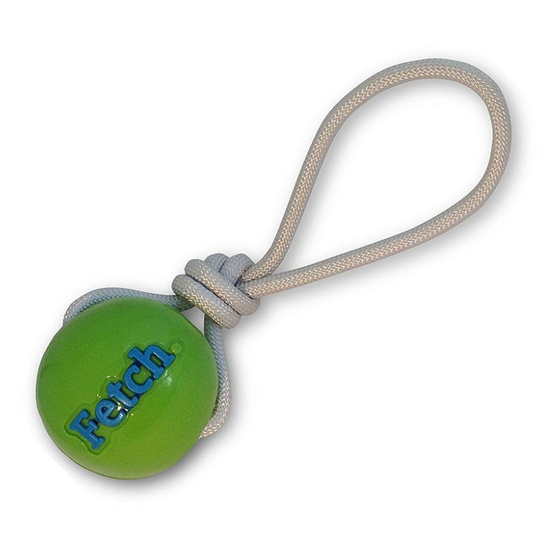 Planet Dog Fetch Ball mit Seil GRÜN