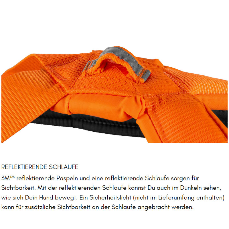 Non-stop dogwear Zuggeschirr Laufgeschirr Sportgeschirr Freemotion 5.0 schwarz orange