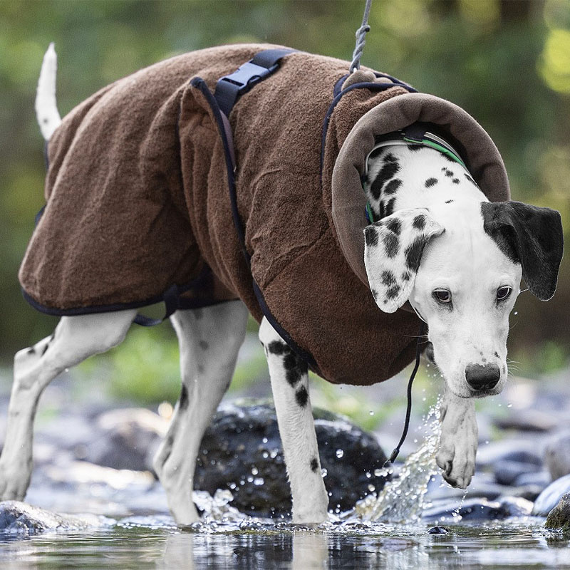 WarmUp Cape PRO Mantel für mittelgroße Hunde in mocca braun NEU