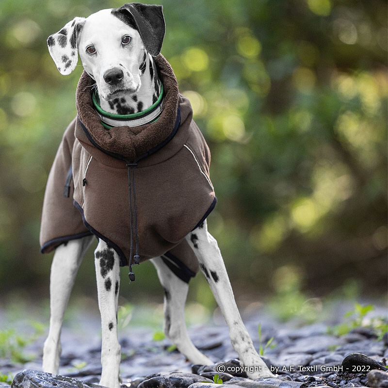 WarmUp Cape PRO Mantel für mittelgroße Hunde in mocca braun NEU