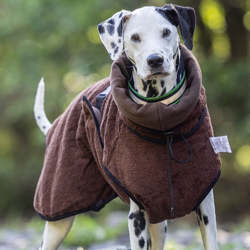 WarmUp Cape PRO Mantel für mittelgroße Hunde in mocca braun NEU