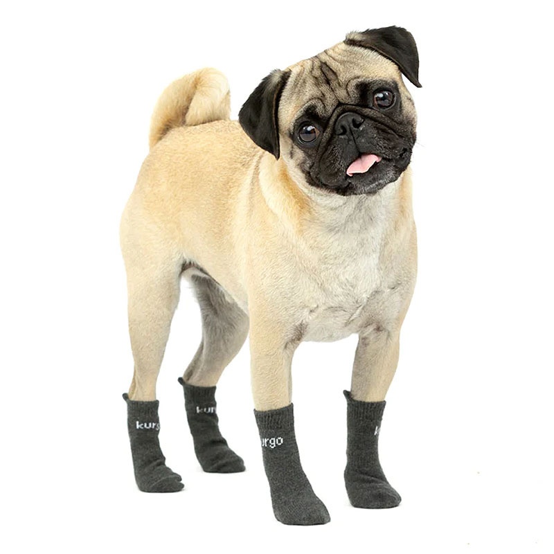 Kurgo Blaze Cross Hunde Socken 4-er Pack in grau