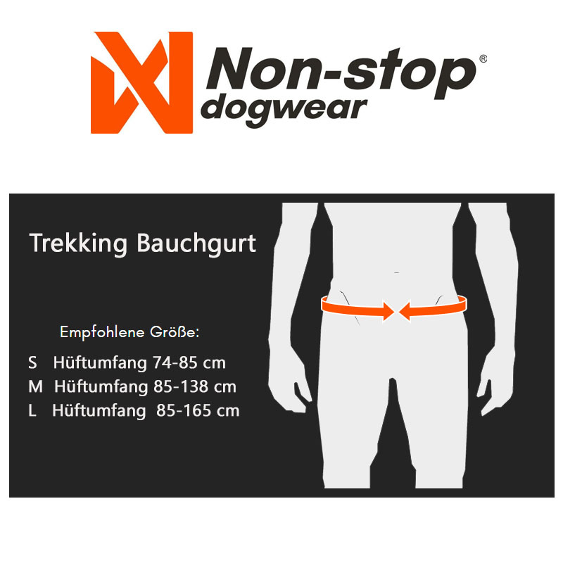 Non-stop dogwear Trekking belt Wandern Gurt Bauchgurt lila violett 2.0 L  85-165 cm