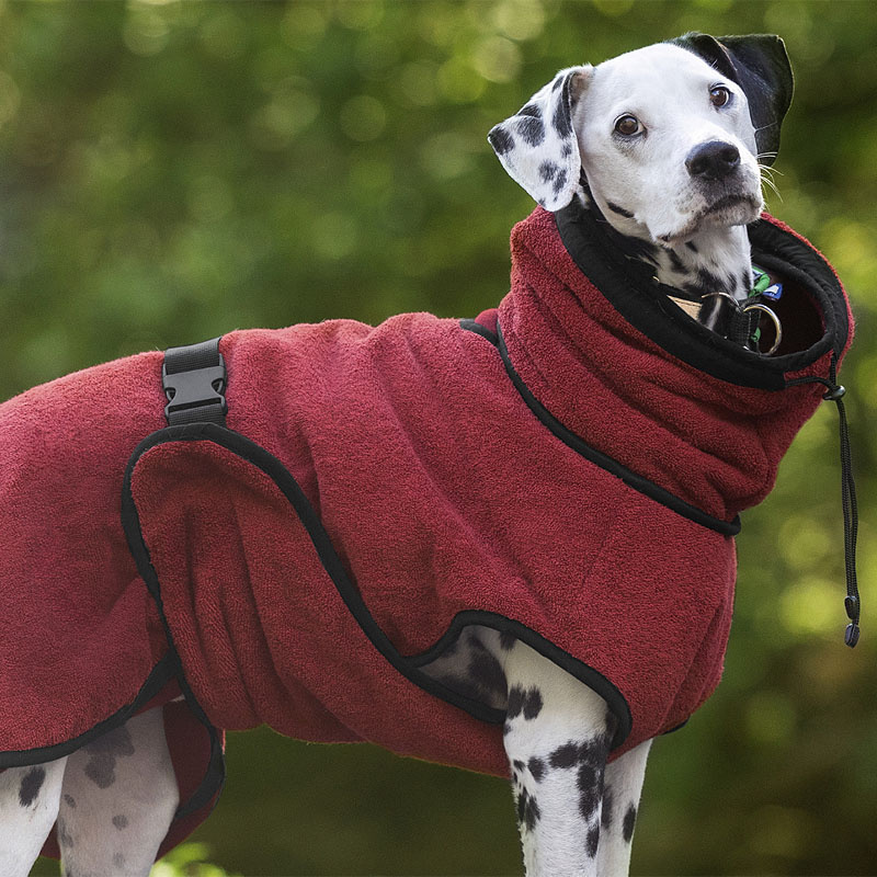 WarmUp Cape PRO Mantel für mittelgroße Hunde in bordeaux rot NEU