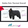 Rukka Pets Wintermantel mit Beinen Thermal Overall in schwarz 65