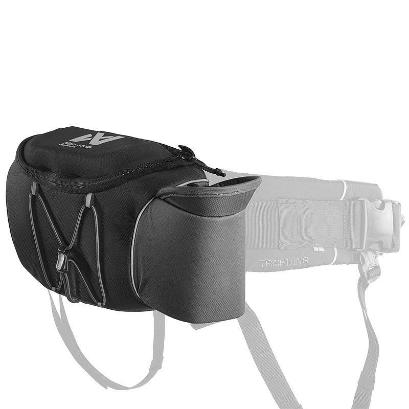 Non-stop dogwear Tasche für Trekking Belt Wandern Bauchgurt in schwarz grau