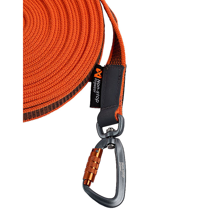 Non-stop dogwear Schleppleine Friction Long Line in orange