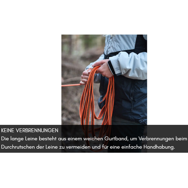 Non-stop dogwear Schleppleine Friction Long Line in orange