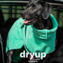 DryUp Trocken Cape Hundebademantel in mint grün XL  70cm