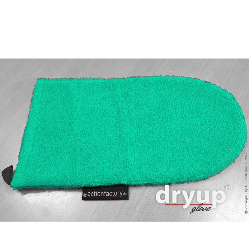 DryUp Glove kleiner Trocken Handschuh aus Baumwolle in mint grün