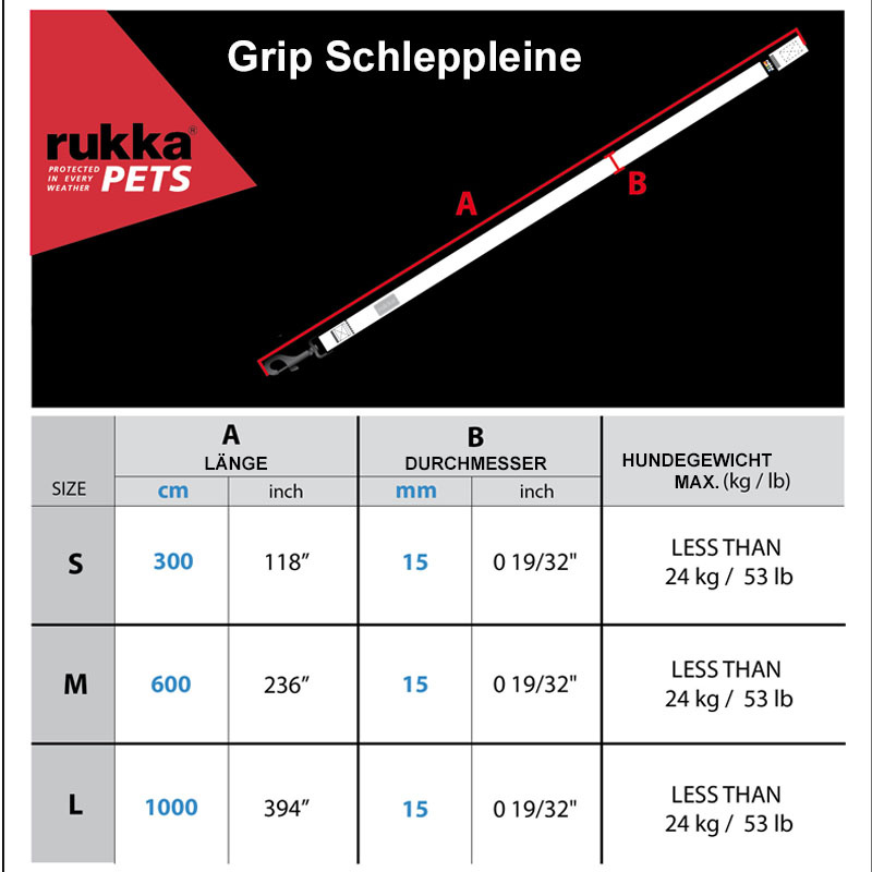 Rukka Pets Grip gummierte Schleppleine Trainingsleine in neongelb