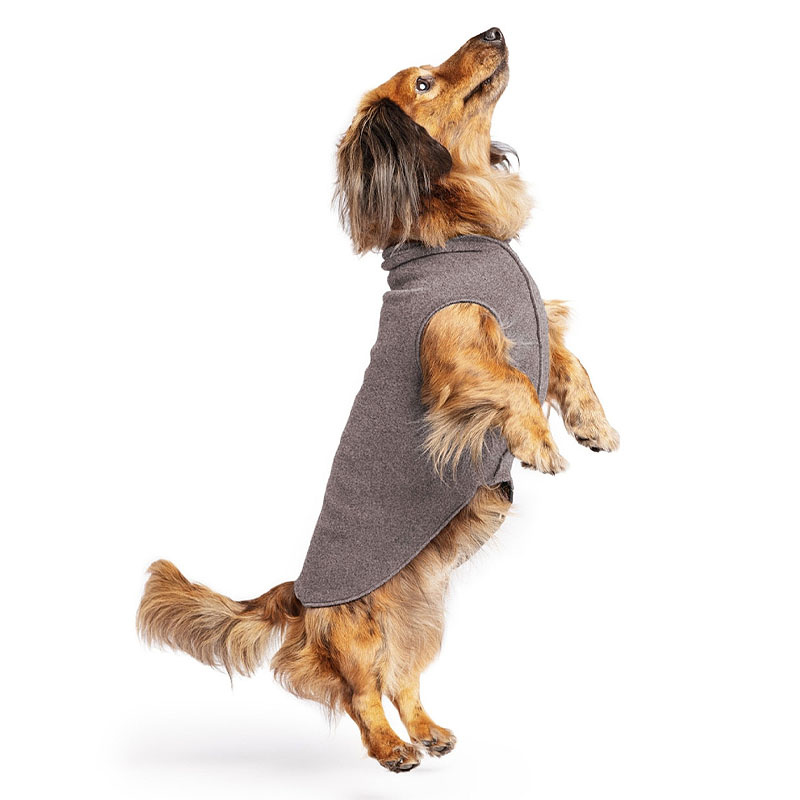 Goldpaw Stretch Fleece Hundepullover in charcoal grau