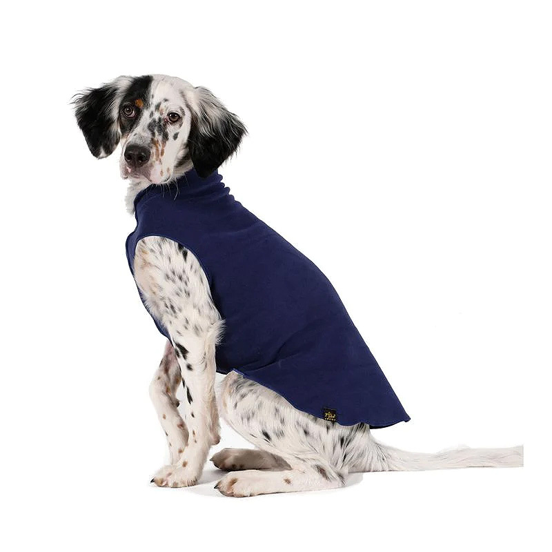 Goldpaw Stretch Fleece Hundepullover in navy blau