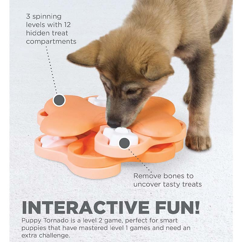 Nina Ottosson Puppy Tornado für Welpen Intelligenzspielzeug LEVEL 2