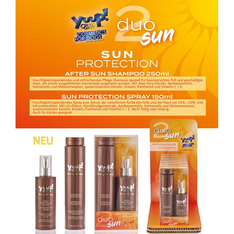 Yuup! Set Sonnenschutz Spray Sonnencreme + After-Sun Hundeshampoo