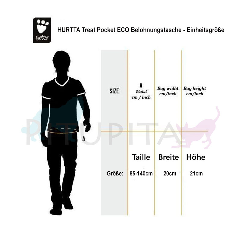 HURTTA Belohnungstasche Treat Pocket ECO in oliv-grün