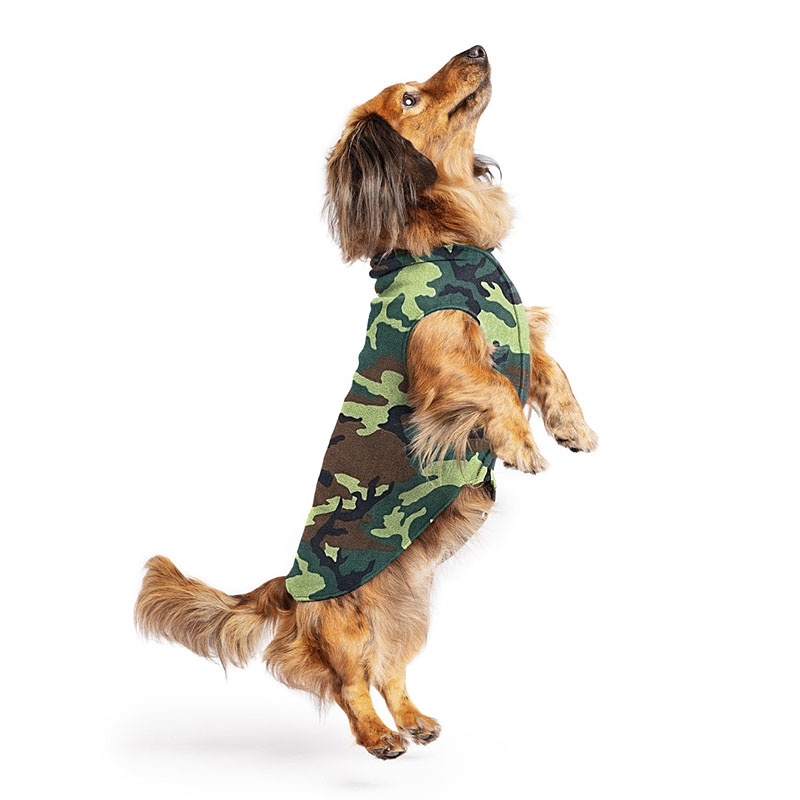 Goldpaw Stretch Fleece Hundepullover in camouflage