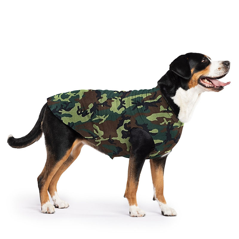 Goldpaw Stretch Fleece Hundepullover in camouflage