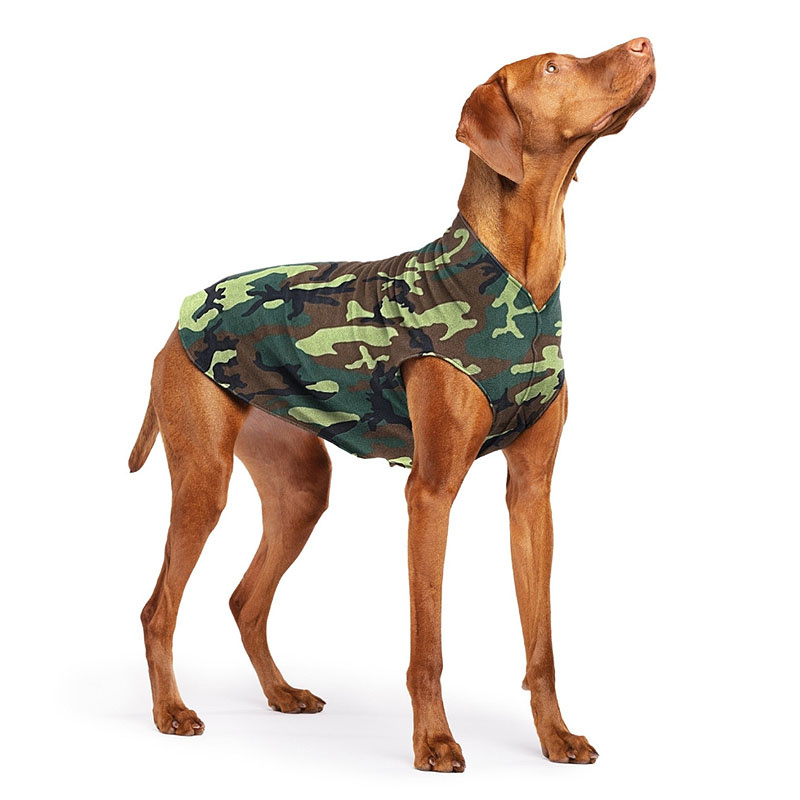 Goldpaw Stretch Fleece Hundepullover in camouflage Größe 14