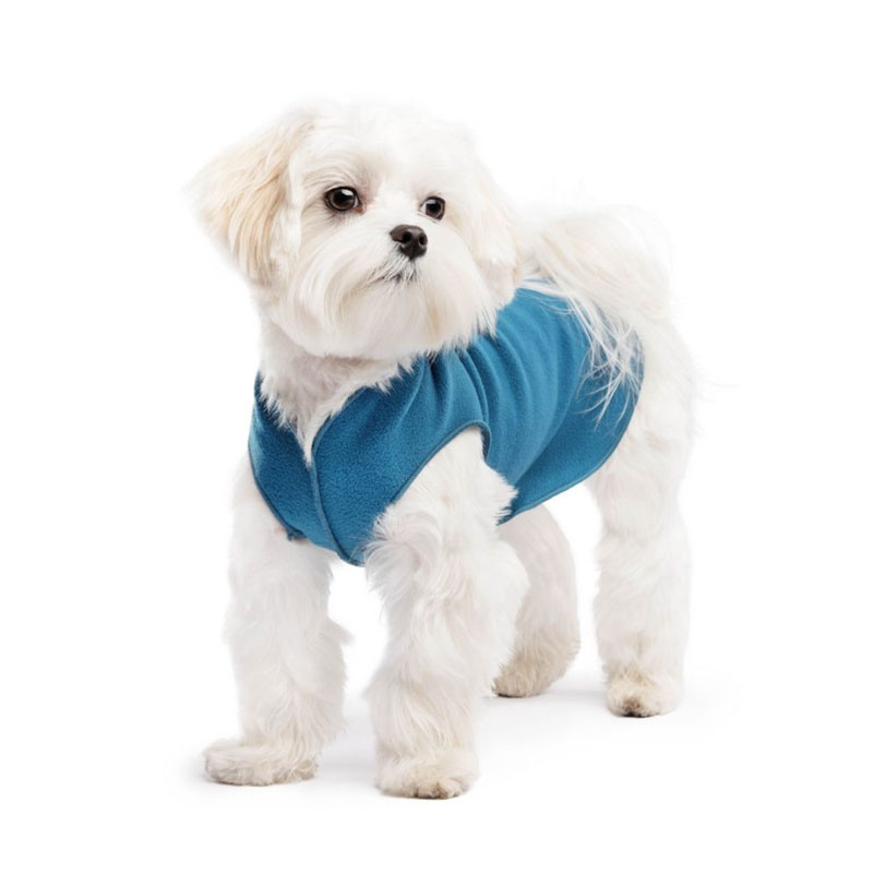 Goldpaw Stretch Fleece Hundepullover in marine petrol