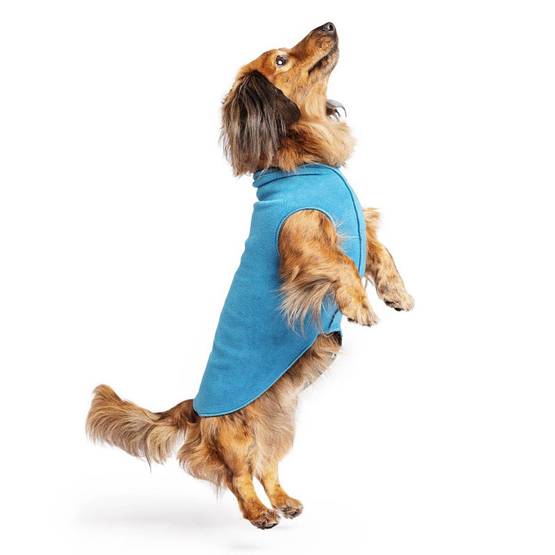 Goldpaw Stretch Fleece Hundepullover in marine petrol