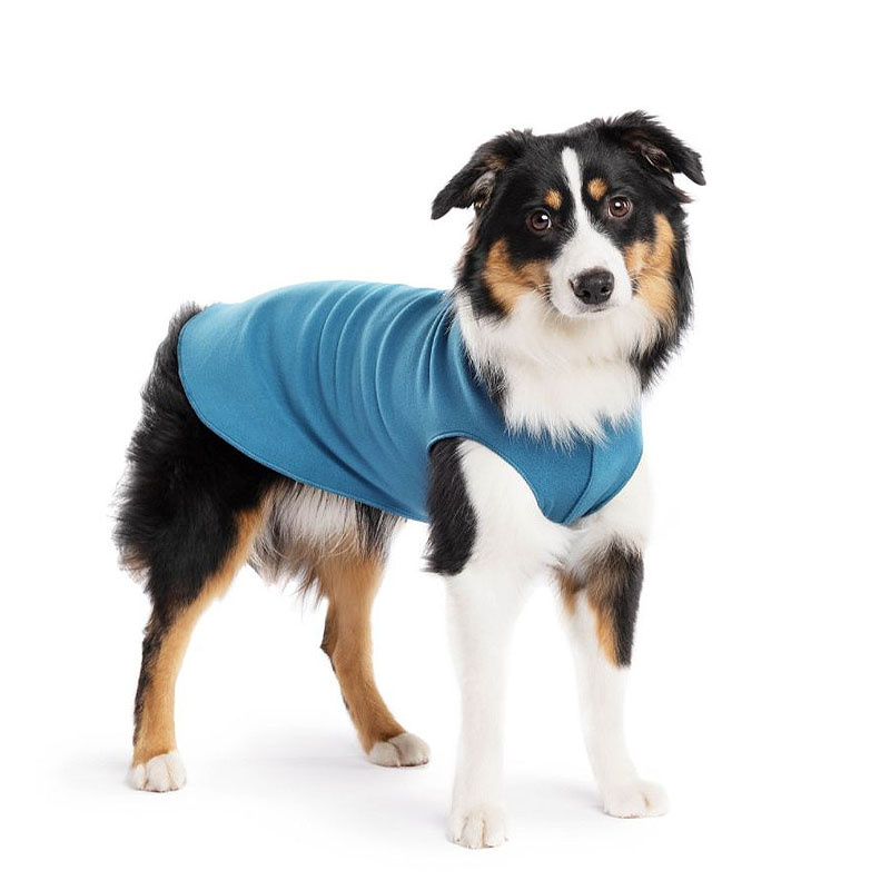 Goldpaw Stretch Fleece Hundepullover in marine petrol