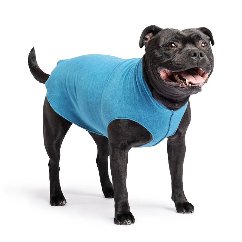 Goldpaw Stretch Fleece Hundepullover in marine petrol