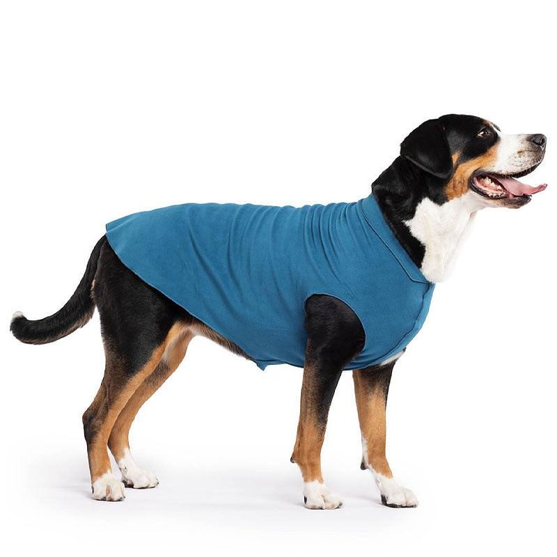 Goldpaw Stretch Fleece Hundepullover in marine petrol