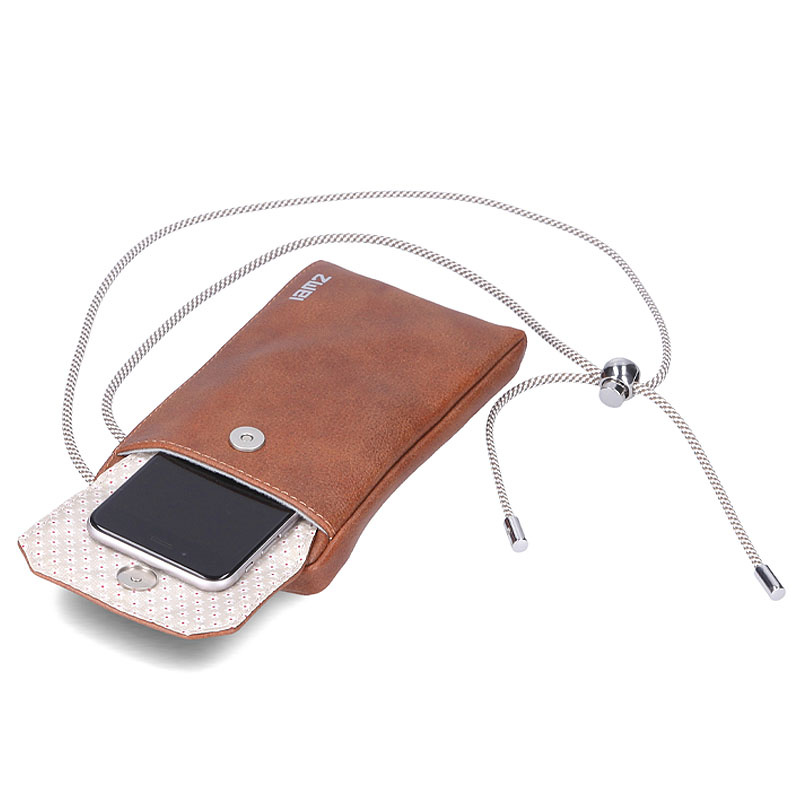 ZWEI Dog Walking Smartphone Bag in off white weiß