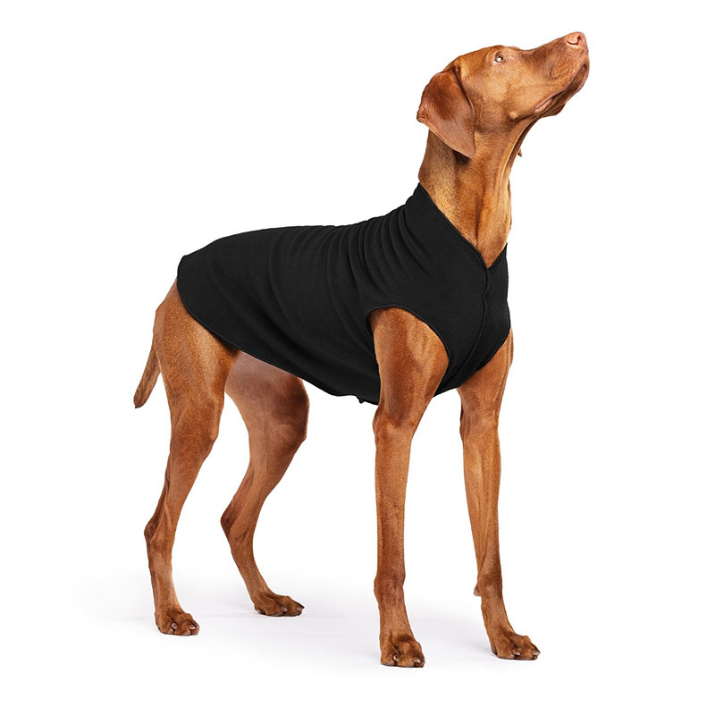 Goldpaw Stretch Fleece Hundepullover in black schwarz Größe 26