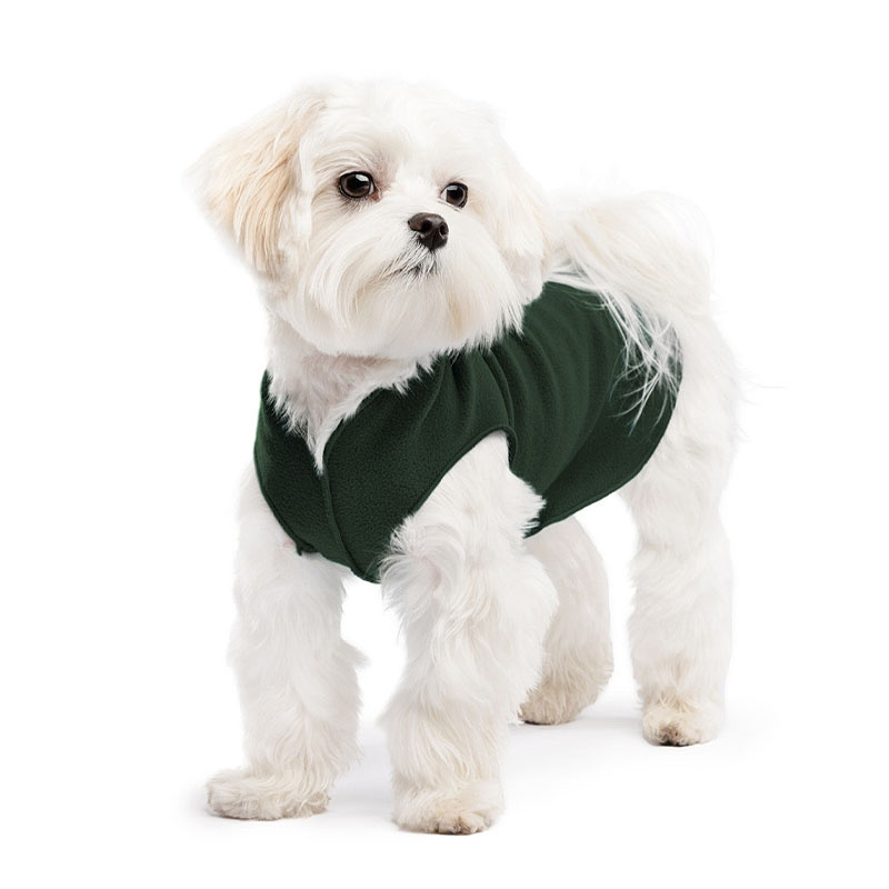 Goldpaw Stretch Fleece Hundepullover in hunter green dunkelgrün