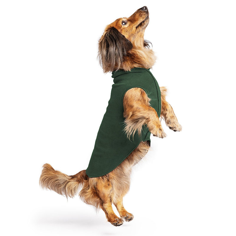 Goldpaw Stretch Fleece Hundepullover in hunter green dunkelgrün