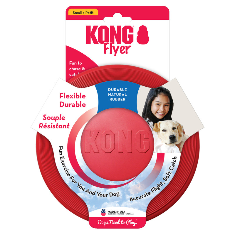 KONG Flyer Frisbee in rot