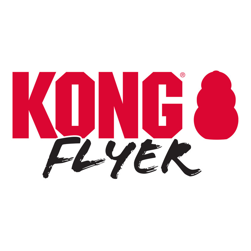 KONG Flyer Frisbee in rot