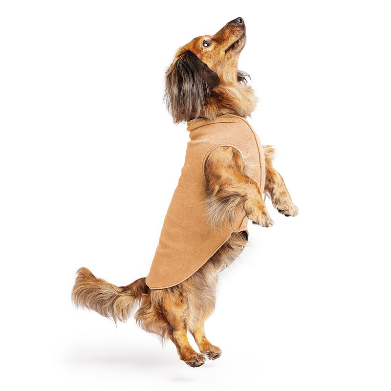 Goldpaw Stretch Fleece Hundepullover in chipmunk braun