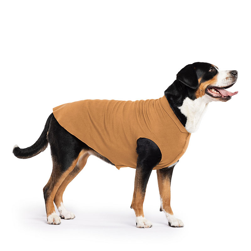 Goldpaw Stretch Fleece Hundepullover in chipmunk braun